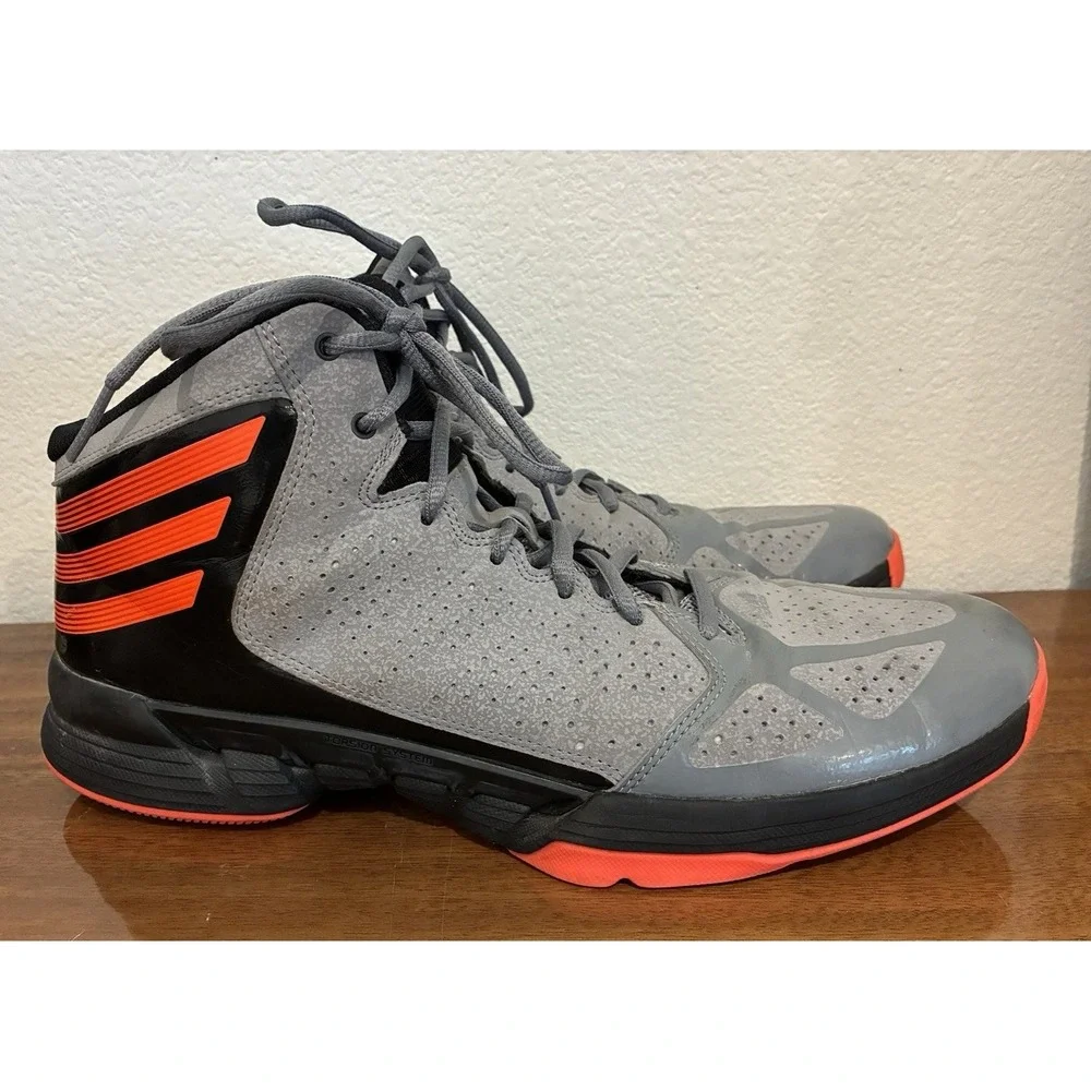 Adidas Mad Handle Torsion System Gray Red Men's Basketball Shoe Size 11 US